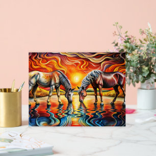 goldener Sonnenuntergang Acrylschild