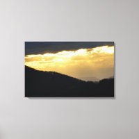 Goldener Sonnenuntergang am Blue Ridge