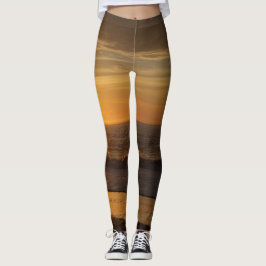 Goldener Sonnenuntergang Leggings