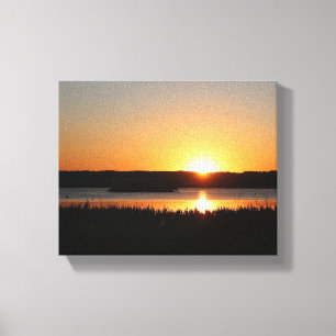 Goldener Sonnenuntergang Leinwanddruck