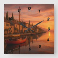 Goldener Sonnenuntergang über Küstendorf