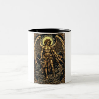 Goldener St. Michael Kaffeebecher Zweifarbige Tasse