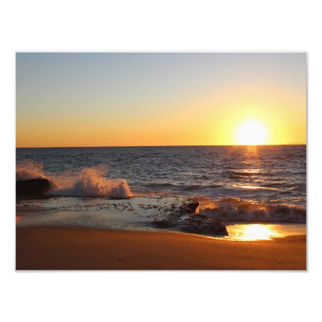 Goldener Staat Californian Sunset Wohngestaltung Fotodruck (Vorne)