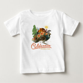 Goldener Staats-historische Baby T-shirt