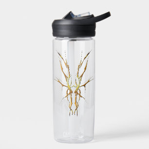 Goldener Stammeshirsch-Schädel-Jagd-Design Trinkflasche