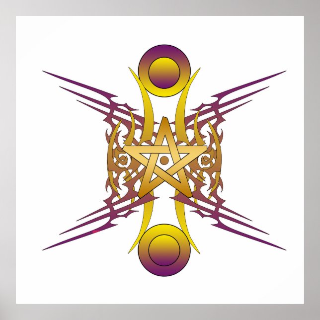 Goldener Star Poster (Vorne)