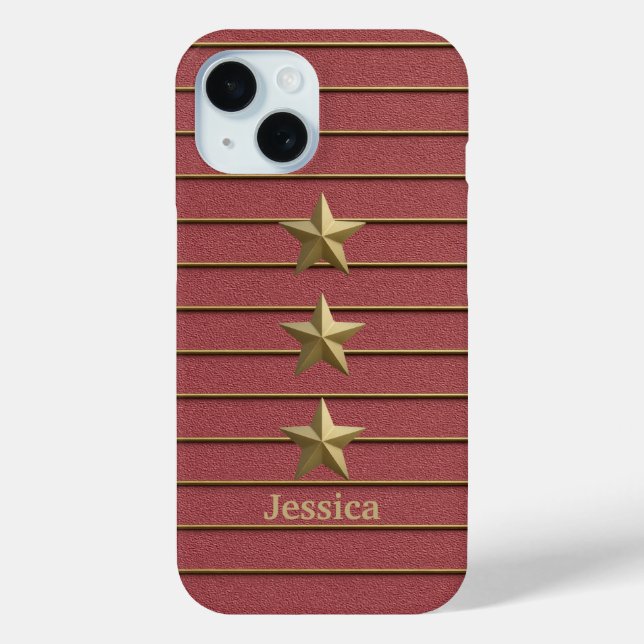 Goldener Stern auf Rose Rosa iPhone / iPad Gehäuse Case-Mate iPhone Hülle (Rückseite)