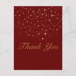 Goldener Stern Danke für die Postkarte