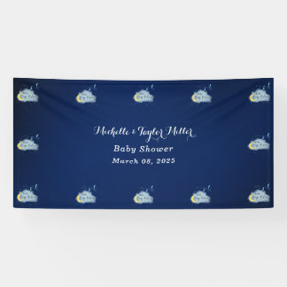 Goldener Sternenkind Baby Boy Bliss Storch-Sonderl Banner