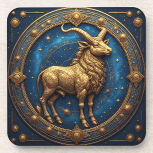 Goldener Stier Stier im kosmischen Tierkreis Getränkeuntersetzer