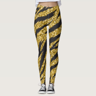 Goldener Streifen, Tigerstreifen Leggings