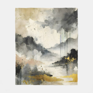 Goldener Sturm Fleecedecke