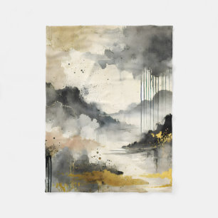 Goldener Sturm Fleecedecke