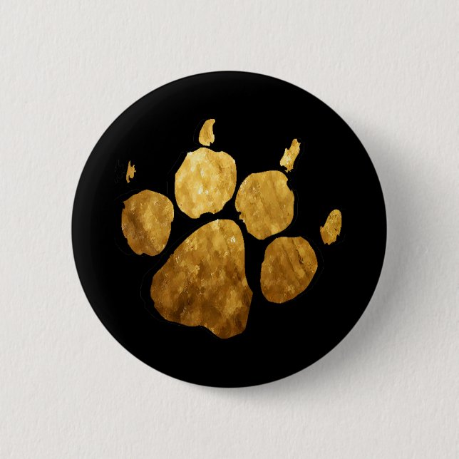 Goldener Tatze Druck Button (Vorderseite)