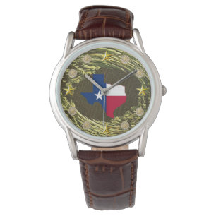 GOLDENER TEXAN ARMBANDUHR