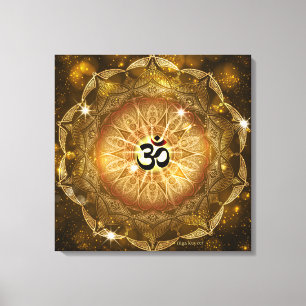 Goldener Ton von OM Leinwanddruck
