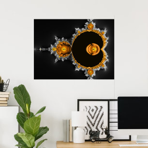 Goldener Traum. Das berühmte Full Mandelbrot Set Poster