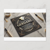 Goldener Triumph: Luxury Abschluss Card"