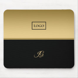Goldener und schwarzer Hintergrund Mousepad