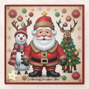 "Goldener Urlaub" Glasuntersetzer