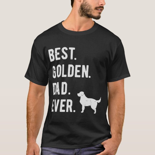 Goldener Vater Ever Mens Golden Retriever Hund T-Shirt (Vorderseite)