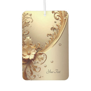 Goldener Verzierte Blumige Luftverbesserer Autolufterfrischer