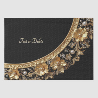 Goldener verzierter Rahmen Tissue-Papier Seidenpapier