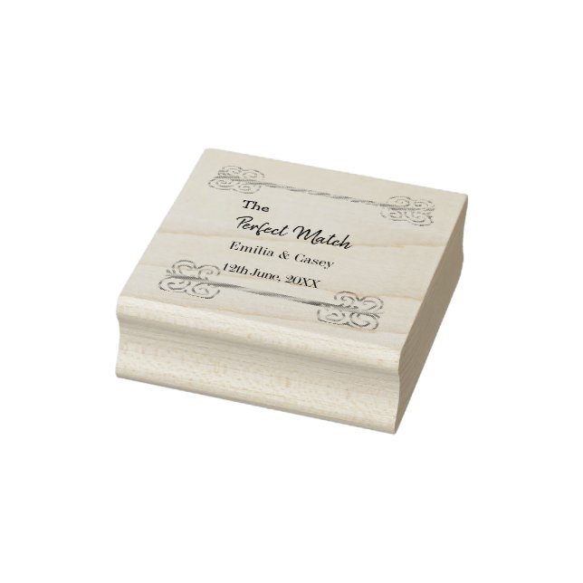 Goldener Vintager Glitzer für das perfekte Partner Gummistempel (Stempel)