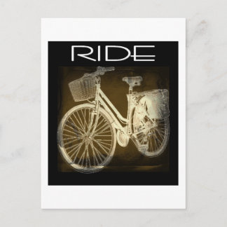 Goldener Vintager Radsport Postkarte