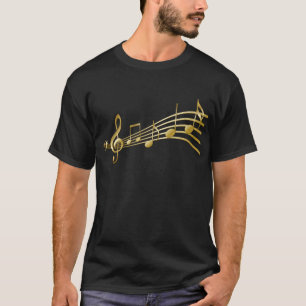 Goldener Violinenschlüssel T-Shirt