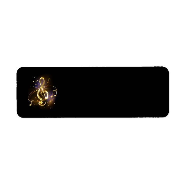 Goldener Violinschlüssel Musik (Vorne)