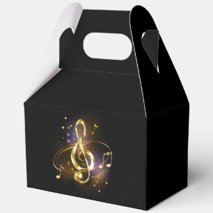 Goldener Violinschlüssel Musik Geschenkschachtel