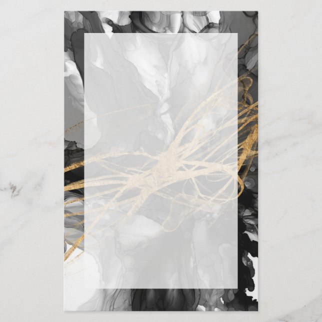 Goldener Vortex I Briefpapier (Vorderseite)