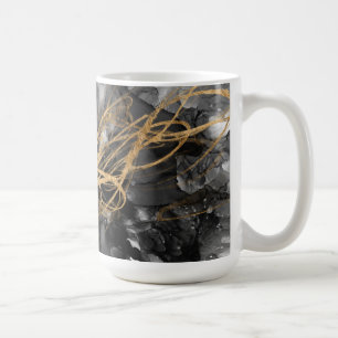 Goldener Vortex I Kaffeetasse
