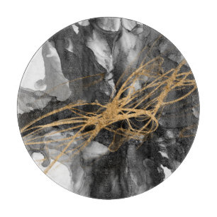 Goldener Vortex I Schneidebrett