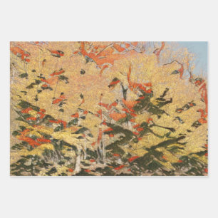 Goldener Wald Geschenkpapier Set
