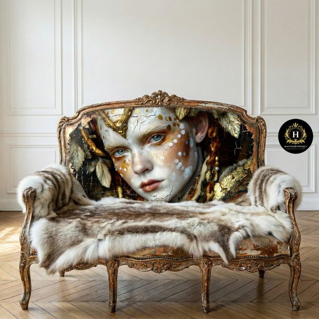 Goldener Wald Shaman Mythic Tribal Decoupage Seidenpapier (Von Creator hochgeladen)