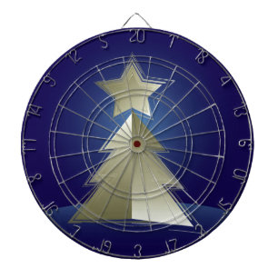 Goldener Weihnachtsbaum Dartscheibe