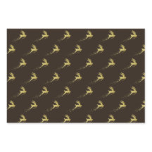 Goldener Weihnachtsbaum mit Rentier