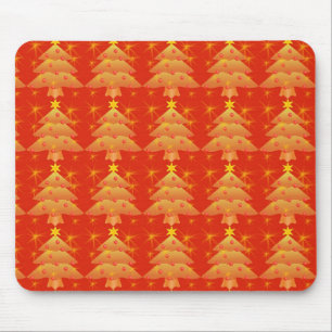 goldener Weihnachtsbaum, Urlaub Mousepad