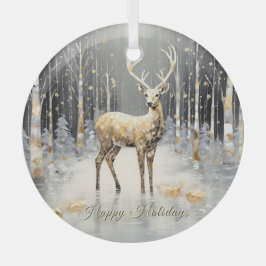 Goldener Weihnachtsfest Ornament Aus Glas