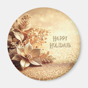 Goldener Weihnachtsstern Magnet