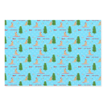 Goldener Weihnachtsstrand - Geschenk Wrap Set 3