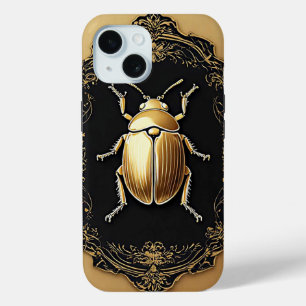 Goldener Zierkäfer auf dekorativem Hintergrund Case-Mate iPhone Hülle
