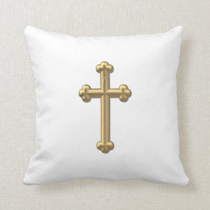 Goldenes "3-D" Kreuz 2 Kissen