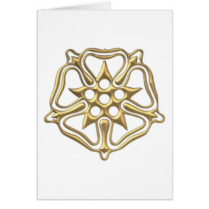 Goldenes 3-D-Rose-Symbol