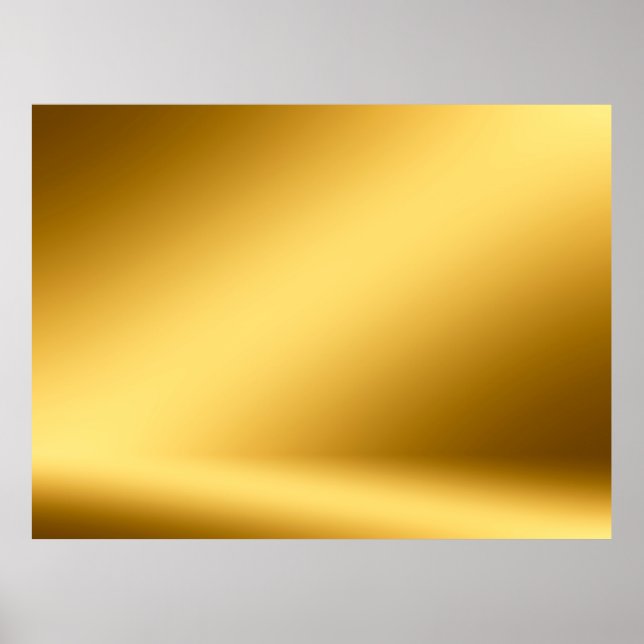 Goldenes 3D Zimmer. Hintergrund3d, abstrakt, Herbs Poster (Vorne)
