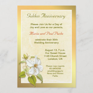 goldenes 50. Hochzeitstag Einladung
