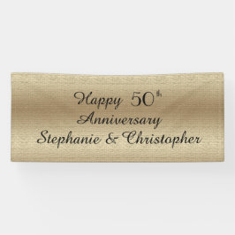 Goldenes 50-jähriges Party Elegant Banner