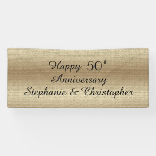 Goldenes 50-jähriges Party Elegant Banner